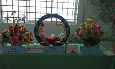 Chào mừng ngày Quốc tế hạnh phúc 20/03 : Tiểu học Hòa Phú dự họp mặt và tham gia hội thi nấu ăn, cắm hoa