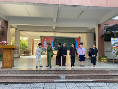 Liên đội Tiểu Hoà Phú tổ chức sinh hoạt chuyên đề "Chúng em kể chuyện Bác Hồ" năm học 2022 - 2023.