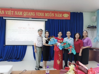CĐCS TRƯỜNG TIỂU HỌC HÒA PHÚ TỔ CHỨC BUỔI HỌP MẶT TRI ÂN CÁN BỘ QUẢN LÝ, VIÊN CHỨC VỀ HƯU THEO CHẾ ĐỘ