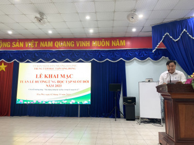 CĐCS TRƯỜNG TIỂU HỌC HOÀ PHÚ PHỐI HỢP NHÀ TRƯỜNG TỔ CHỨC VÀ PHÁT ĐỘNG TUẦN LỄ HƯỞNG ỨNG HỌC TẬP SUỐT ĐỜI NĂM 2023
