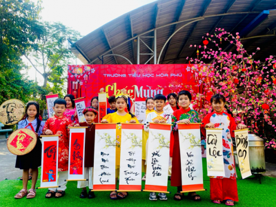 Tiểu học Hòa Phú: Tổ chức Hội Thi “VIẾT THƯ PHÁP VIỆT” Chào mừng Xuân  Giáp Thìn  2024