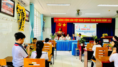TIỂU HỌC HOÀ PHÚ: ĐẠI BIỂU HỘI ĐỒNG NHÂN DÂN, LÃNH ĐẠO UBND TIẾP XÚC, ĐỐI THOẠI VỚI TRẺ EM TRÊN ĐỊA BÀN PHƯỜNG HOÀ PHÚ NĂM 2024