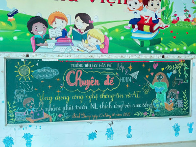 Tổ khối 2 - Trường Tiểu học Hòa Phú - tiết chuyên đề hoạt động trải nghiệm