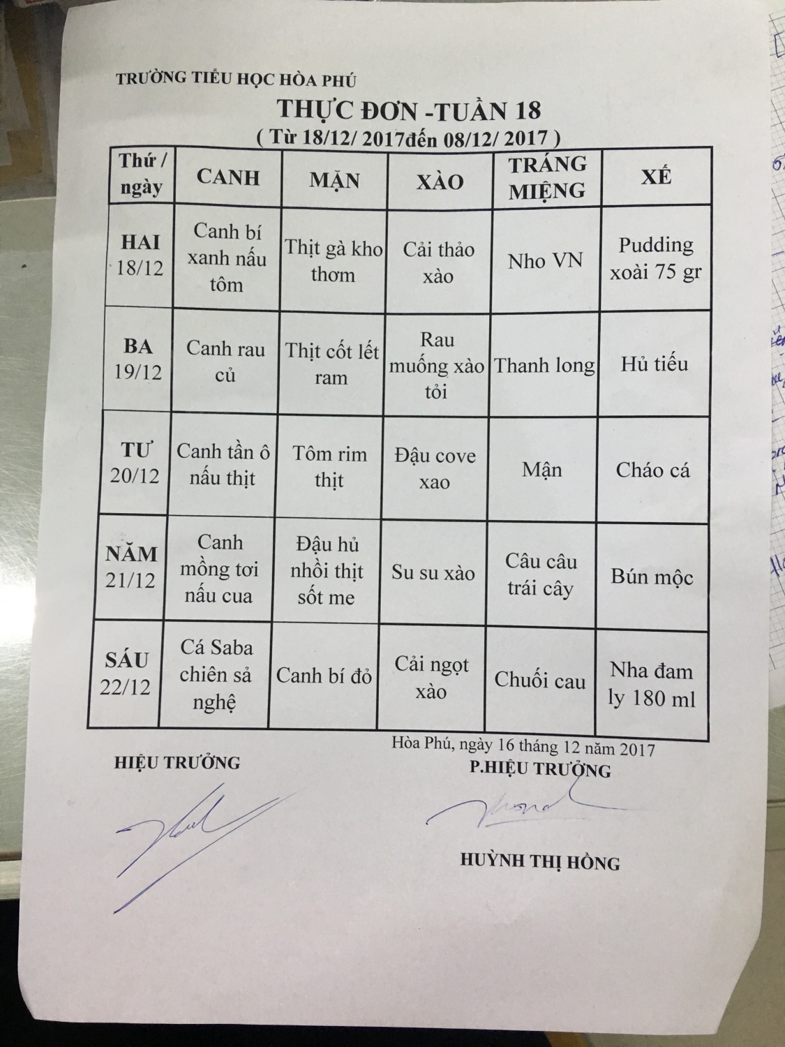 thuc don tuan 18