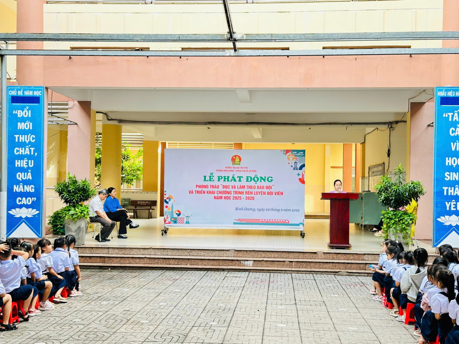 LỄ PHÁT ĐỘNG PHONG TRÀO: “ĐỌC VÀ LÀM THEO BÁO ĐỘI”  VÀ TRIỂN KHAI CHƯƠNG TRÌNH RÈN LUYỆN ĐỘI VIÊN NĂM HỌC 2025-2026