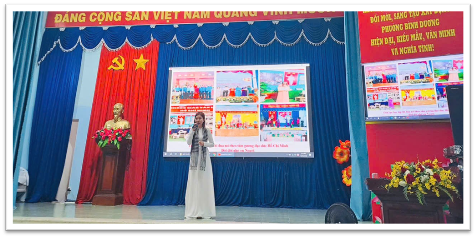 SÔI NỔI HỘI THI KỂ CHUYỆN VỀ TẤM GƯƠNG ĐẠO ĐỨC HỒ CHÍ MINH TẠI PHƯỜNG BÌNH DƯƠNG