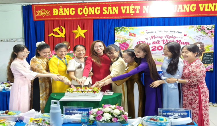TRƯỜNG TIỂU HỌC HOÀ PHÚ TỔ CHỨC HỌP MẶT KỶ NIỆM NGÀY PHỤ NỮ VIỆT NAM 20/10/2026
